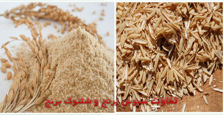شلتوک برنج با سبوس برنج چه تفاوتی دارد؟
